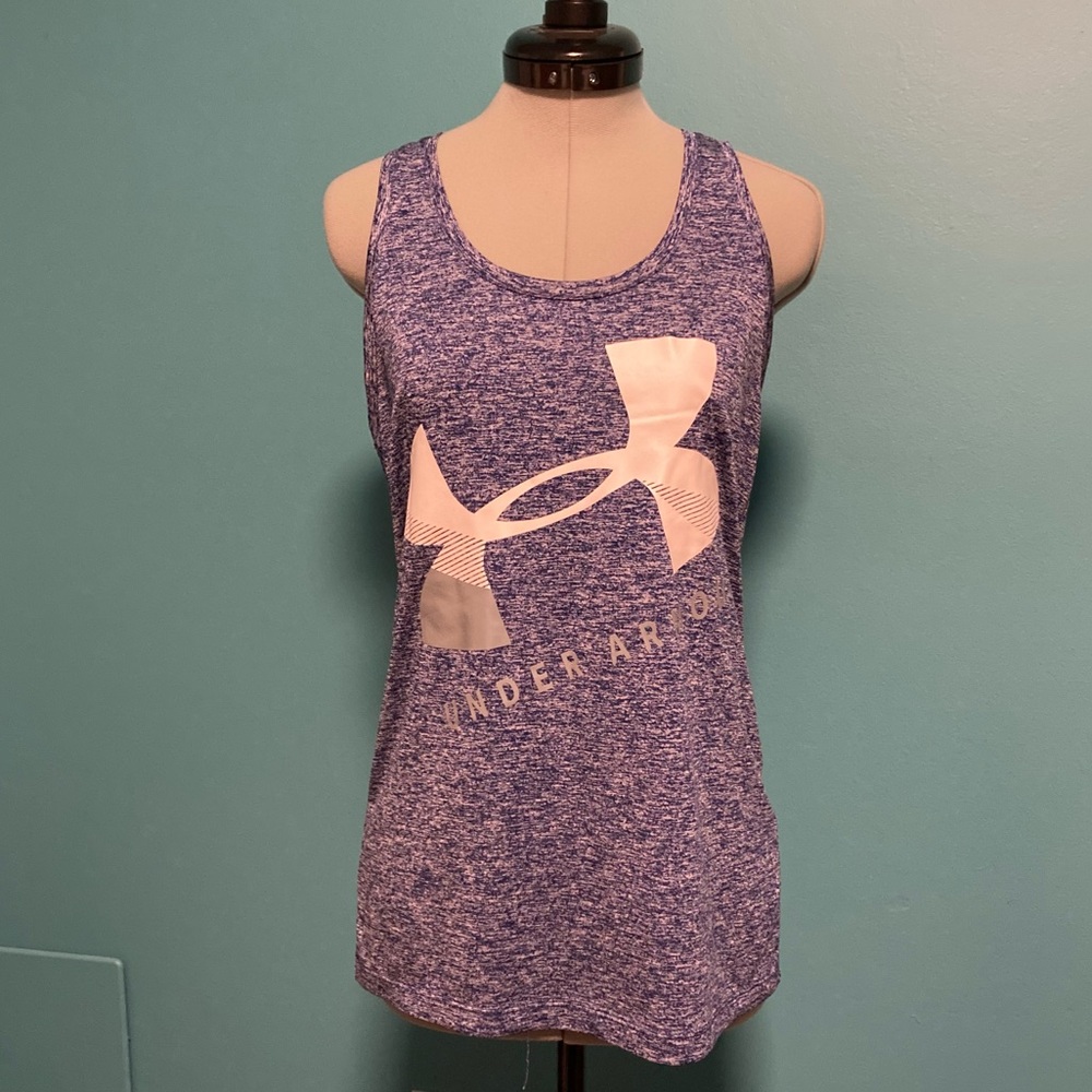 Under Armour Women's Heather Blue Tank Top
